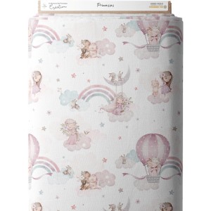 Tissu coton imprimé Princesses - Certifié Oeko-Tex® Mercerie des Princesses