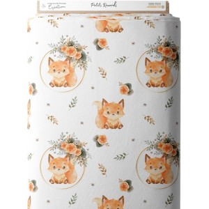 Tissu coton imprimé pour enfants Les petits Renards- Certifié Oeko-Tex® Mercerie des Princesses