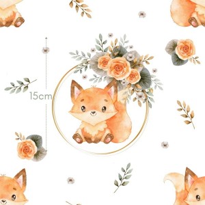  Tissu coton imprimé pour enfants Les petits Renards- Certifié Oeko-Tex® Mercerie des Princesses