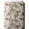 Tissu coton imprimé Fleurs Sauvages Marron - Certifié Oeko-Tex® Mercerie des Princesses