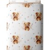 Tissu coton imprimé pour enfants Ourson - Certifié Oeko-Tex® Mercerie des Princesses
