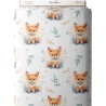 Tissu coton imprimé pour enfants renardeau - Certifié Oeko-Tex® Mercerie des Princesses