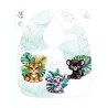 Coupon Bavoir Baby Jungle Tropicale – Bébé 3-12 mois – Coton Oeko-Tex® à coudre soi-même