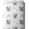 Tissu coton imprimé pour enfants Koala Eucalyptus  - Certifié Oeko-Tex® Mercerie des Princesses