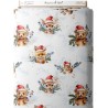 Tissu coton imprimé pour enfants Les Animaux de Noël - Certifié Oeko-Tex® Mercerie des Princesses