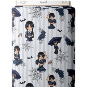 Tissu coton imprimé pour enfants Mercredi - Certifié Oeko-Tex® Mercerie des Princesses