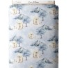 Tissu coton imprimé Ours Polaire - Certifié Oeko-Tex® Mercerie des Princesses