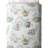 Tissu coton imprimé pour enfants Safari Babies Vert- Certifié Oeko-Tex® Mercerie des Princesses