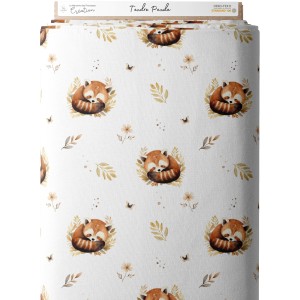 Tissu coton imprimé pour enfants Tendre Panda- Certifié Oeko-Tex® Mercerie des Princesses