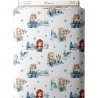 Tissu coton imprimé pour enfants Princesses- Certifié Oeko-Tex® Mercerie des Princesses