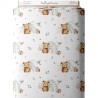 Tissu coton imprimé pour enfants Tendre petit ourson- Certifié Oeko-Tex® Mercerie des Princesses