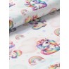  Tissu coton imprimé pour enfants Licorne Arc-en-ciel Pastel- Certifié Oeko-Tex® Mercerie des Princesses