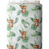 Tissu coton imprimé pour enfants Savane Bébé Tigre- Certifié Oeko-Tex® Mercerie des Princesses