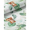  Tissu coton imprimé pour enfants Savane Bébé Tigre- Certifié Oeko-Tex® Mercerie des Princesses