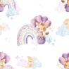  Tissu coton imprimé pour enfants Jolie Girafe- Certifié Oeko-Tex® Mercerie des Princesses