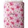Tissu coton imprimé Fleurs Roses Aquarelles - Certifié Oeko-Tex® Mercerie des Princesses