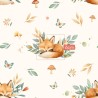  Tissu coton imprimé pour enfants Tendre Renard - Certifié Oeko-Tex® Mercerie des Princesses