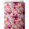 Tissu coton imprimé Fleurs Rouges Aquarelles - Certifié Oeko-Tex® Mercerie des Princesses