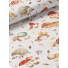  Tissu coton imprimé pour enfants Féérie des bois - Certifié Oeko-Tex® Mercerie des Princesses