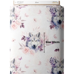  Tissu coton imprimé pour enfants Louve - Certifié Oeko-Tex® Mercerie des Princesses