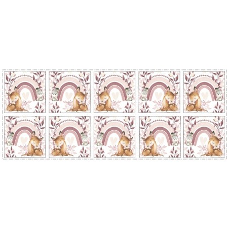 Coupon Lingettes Douce Foret coton imprimé à réaliser soi-même  - Certifié Oeko-Tex®