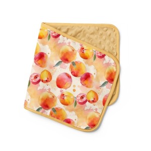  Tissu coton imprimé fruit Pêche Aquarelle- Certifié Oeko-Tex® Mercerie des Princesses