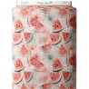  Tissu coton imprimé fruit Pastèque Aquarelle- Certifié Oeko-Tex® Mercerie des Princesses