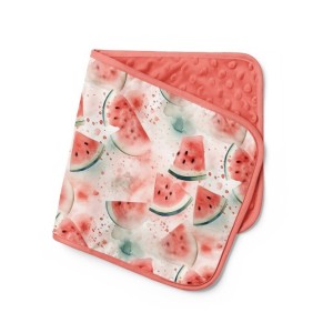  Tissu coton imprimé fruit Pastèque Aquarelle- Certifié Oeko-Tex® Mercerie des Princesses