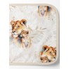  Tissu coton imprimé pour enfants Lionceau et Lionne- Certifié Oeko-Tex® Mercerie des Princesses