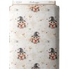  Tissu coton imprimé pour enfants Chouettes Magiques beige - Certifié Oeko-Tex® Mercerie des Princesses