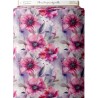 Tissu coton imprimé Fleurs Pourpres Aquarelles - Certifié Oeko-Tex® Mercerie des Princesses