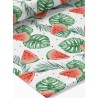  Tissu coton imprimé fruit Pastèque Tropicale- Certifié Oeko-Tex® Mercerie des Princesses