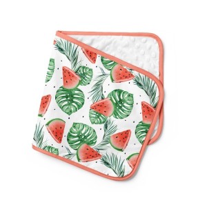  Tissu coton imprimé fruit Pastèque Tropicale- Certifié Oeko-Tex® Mercerie des Princesses