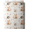 Tissu coton imprimé pour enfants Calins des bois - Certifié Oeko-Tex® Mercerie des Princesses