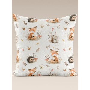  Tissu coton imprimé pour enfants Calins des bois - Certifié Oeko-Tex® Mercerie des Princesses