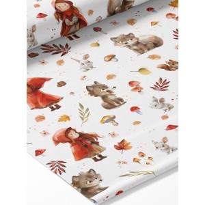  Tissu coton imprimé pour enfants Petit Chaperon Rouge - Certifié Oeko-Tex® Mercerie des Princesses