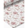  Tissu coton imprimé pour enfants Lapins & Fleurs Rose - Certifié Oeko-Tex® Mercerie des Princesses