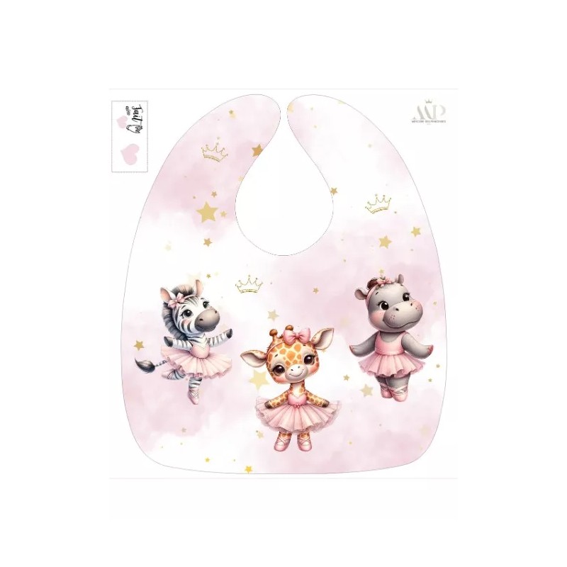 Coupon Bavoir Ballerine – Bébé 3-12 mois – Coton Oeko-Tex® à coudre soi-même