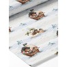  Tissu coton imprimé pour enfants Petit Pirate - Certifié Oeko-Tex® Mercerie des Princesses