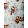  Tissu coton imprimé pour enfants Petits Paresseux - Certifié Oeko-Tex® Mercerie des Princesses