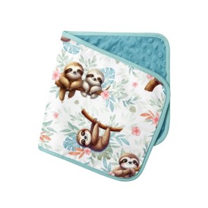  Tissu coton imprimé pour enfants Petits Paresseux - Certifié Oeko-Tex® Mercerie des Princesses