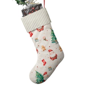  Tissu coton imprimé Joyeux Noël Beige- Certifié Oeko-Tex® Mercerie des Princesses