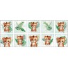 Coupon Lingettes Savane Bébé Tigre Vert coton imprimé à réaliser soi-même - Certifié Oeko-Tex®