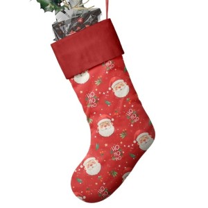  Tissu coton imprimé Papa Noël Rouge- Certifié Oeko-Tex® Mercerie des Princesses