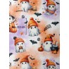 Tissu coton imprimé Fantôme d'Halloween  - Certifié Oeko-Tex® Mercerie des Princesses