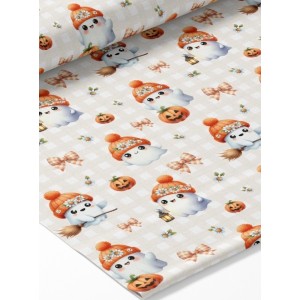  Tissu coton imprimé Ghosty - Certifié Oeko-Tex® Mercerie des Princesses