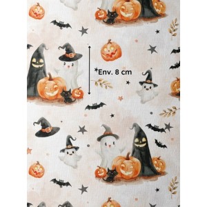  Tissu coton imprimé Citrouilles Party - Certifié Oeko-Tex® Mercerie des Princesses