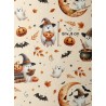 Tissu coton imprimé Magique Halloween - Certifié Oeko-Tex® Mercerie des Princesses
