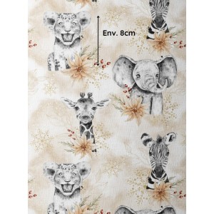  Tissu coton imprimé Savane Gold - Certifié Oeko-Tex® Mercerie des Princesses