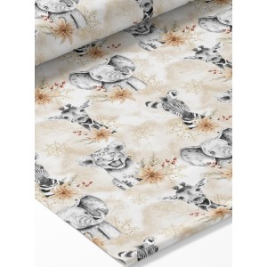  Tissu coton imprimé Savane Gold - Certifié Oeko-Tex® Mercerie des Princesses